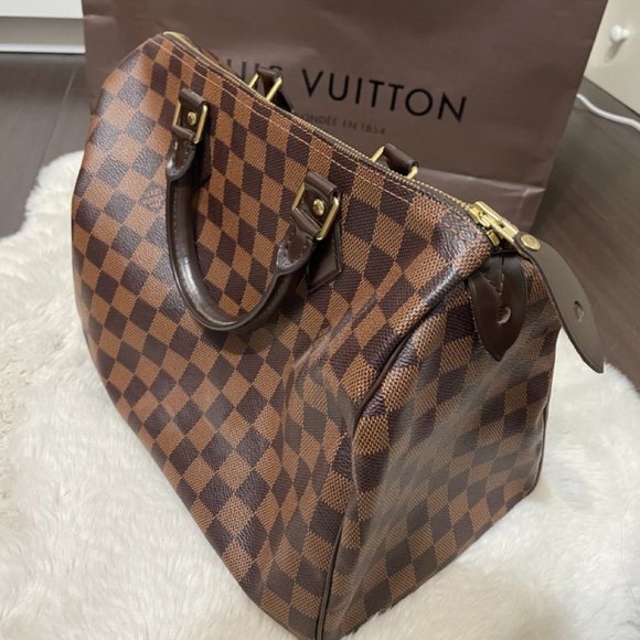 Louis Vuitton Handbags - Authentic Louis Vuitton Speedy 30 - Damier Ebene